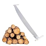 BAUSTER® Zweimann-Baumsäge mit Holzgriffen – Handsäge für Baumstämme & Brennholz – robuste Zwei-Mann Säge für Forstarbeiten – langlebige Forstsäge manuell