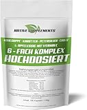 Kohlsuppe Karotten Petersilien Chilli Apfelessig Vitamin C Komplex - 180 Kapseln Hochdosiert mit 1800mg pro Tagesdosis Hochwertige Premium Qualität ohne Aromen & Farbstoffe, GMO-frei (1)