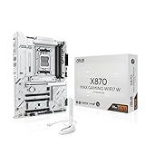 ASUS X870 MAX Gaming WIFI7 W Mainboard Sockel AMD AM5 (Ryzen 9000, ATX, DDR5 Speicher, PCIe 5.0, WiFi 7, Aura Sync, PCIe Slot Q-Release, CEC Tier II, weiß)