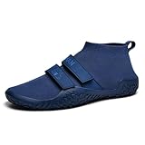 ZHENSI Kreuzhebe-Schuhe, Herren- Und Damen-Crosstrainer-Schuhe Barfuß-Kniebeugen-Gewichtheber-Sneaker Für Yoga-Fitness,Blau,41 EU