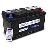 ENVA AGM Autobatterie, Starterbatterie 12V 95Ah 850A + 10g Pol-Fett