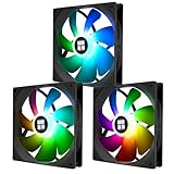 Thermalright TL-C14C-S X3 CPU-Lüfter, mit hoher Geschwindigkeit von 1500 U/min, 140mm leiser PWM-Lüfter, Computergehäuse(3 Stück)