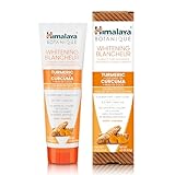 Himalaya Whitening Antiplaque Toothpaste with Turmeric + Coconut Oil for Brighter Teeth, 113g