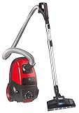 Fakir Air WAVE Prestige TS 2400 Evo/Bodenstaubsauger-leise mit Beutel, LED-Bodensaugdüse, Allergiker-geeignet, niedriger Stromverbrauch, viel Zubehör, ULPA-15 Filter, 4,5l Beutel– 700 Watt
