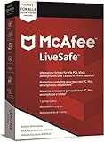 McAfee LiveSafe 2020 - Unbegrenzte Anzahl an Geräten - 1 Jahr - PC/Mac/Smartphone/Tablet - Aktivierungscode per Post