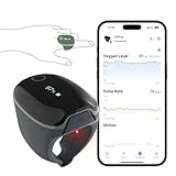 ViATOM O2ring Bluetooth Oximeter, Pulsoximeter Fingertip für kontinuierliche Überwachung nachts, Schlafoximeter zur Messung von SpO2 & Herzfrequenz (Erweiterte Funktionen)