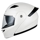 Modularer Motorradhelm, Dot ECE-zugelassener Doppelvisier-Vollgesichts-Klapphelm für Erwachsene, Männer und Frauen, Doppelvisier-Aldult-Helme