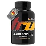 TRU Sports Nutrition | AAKG 3000mg - 120 Tabletten - L-Arginin-Alpha-Keto-Glutarat - Pre-Workout Supplement - Hochdosiert - 100% Vegan | Herstellung & Laborprüfung in Deutschland