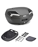 GIVI E46NT2 Monolock Topcase mit Befestigungsplatte inklusive Riviera Motorrad