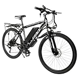 FortyFor 26 Zoll E-Bike Mountainbike, 21-Gäng E-Bike Elektrofahrrad Mountainbike mit LCD Display 25 km/h Pedelec E-Fahrrad 48V E-Bike für Herren und Damen