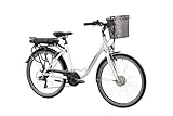 F.lli Schiano Unisex-Adult E-Moon E-Bike, Weiss, 26 Zoll