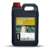 JOVIRA PINTURAS Leinöl. Natural Firnis (100% Pure) Nährt, schützt und pflegt das Holz. (5 Liter)