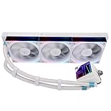 Thermalright Frozen Infinity 360 WHITE CPU-Flüssigkeitskühler,Dreifach-PWM-Lüfter mit 2000 U/min,Desktop-CPU-Aio-Kühler,für AM4/AM5 und Intel LGA115X/2011/1700/1851,Infinity Mirror PC-CPU-Wasserkühler