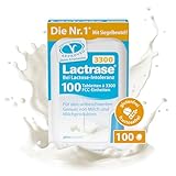 pro natura Lactrase 3300 – 100 Lactase Tabletten bei Lactose-Intoleranz, für den unbeschwerten Genuss von Milch und Milchprodukten