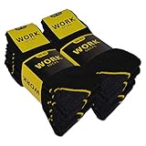 sockenkauf24 10 oder 20 Paar Herren Arbeitssocken WORK 10200 (Schwarz 10 Paar 43-46)