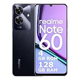 realme Note 60 Smartphone, 4 + 128 GB, ArmorShell 48 Monate Garantie, 32 MP Kamera, 90 Hz Eye Comfort Display, Mini Capsule 2.0, massiver Akku mit 5000 mAh, Schwarz T (ohne Adapter)