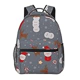 POEZJZW Laptop-Rucksack mit Stern-Rehkitz-Muster, modische Rucksäcke, Krankenschwestern, stilvolle Reise, Schule, Bücher, Taschen, lässige Tagesrucksäcke
