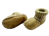 Altabebe MT4033 L - 04 Lammfell Baby Schuhe, 12 - 18 Monate, Größe 20, gelb