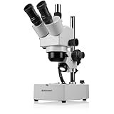 Bresser 3D Stereo Auflicht- Durchlicht Mikroskop Advance ICD 10x-160x mit trinokularem Kamera Aufsatz, Stereo Zoomobjektiv und LED Beleuchtung, inklusive 360° schwenkbarem Mikroskopkopf