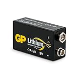 GP Batterie Lithium (9 Volt E-Block, CR-V9) 10 Jahres Batterie ideal für z.B. Rauchmelder