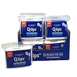 Q-tips® Pflege-Wattestäbchen mit Papierschaft, Nachfüllpackung, Vorteilspack (20x 160 Stück), 100% biologisch abbaubar, Baumwolle ohne Plastik