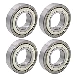 4 Stücke Kugellager 608ZZ ABEC 7,Metall Double Shielded Miniatur Rillenkugellager,Skateboard kugellager inlineskates zubehör lager Geeignet,für Skateboard Roller Inline Skates