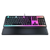 Turtle Beach Magma - Membrane RGB Gaming Keyboard mit Membrantasten, Advanced Anti-Ghosting, Easy-Shift Technologie, RGB-Beleuchtung, abnehmbare Handballenauflage