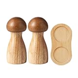 Natürliche Holzmühle für Meersalze und schwarzen Pfeffer, praktische manuelle Gewürzmühle, Küchenutensilien für Kochliebhaber