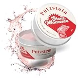 GLANZMOMENTE ® Putzstein - 300g - Inkl. Handschwamm - Universalstein - Universalreiniger - Für Küche, Bad, Fenster, WC und mehr - Made in Germany