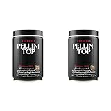 Pellini Kaffee, Pellini Top Arabica 100% für Espressokanne - 250 g Dose (Packung mit 2)