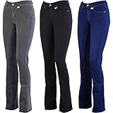 Lazura - Jodhpur Reithose Damen Dina | Denim Reitjeans mit Vollbesatz | atmungsaktive & elastische Vollbesatzreithose | Jeans-Reithose mit 5 Taschen | Reiterhose in Jeansblau/Nachtblau | Größe 40