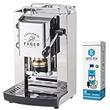 Kaffeemaschine Faber Slot Total, aus Edelstahl mit Pads aus ESE-Papier, 44 mm