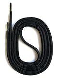 SNORS Schnürsenkel rund SCHWARZ 200cm Ø5mm, Sicherheitssenkel für Arbeitsschuhe & Wanderschuhe - sehr reißfest, waschbar, Schuhband, Outdoor