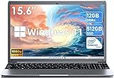SGIN 15,6 Zoll Laptop, 12 GB RAM 512 GB SSD Windows 11 Notebook, Celeron N5095, Up to 2,8 GHz, 1920 x 1080, 2,4/5,0 G WLAN, Bluetooth 4.2, erweiterbarer Speicher 512 GB TF