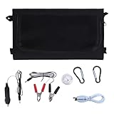 Solar-Ladegerät – externes Solar-Ladegerät | Batterie-Generator-Panel mit tragbaren Tri-Fold | Dual Laptop USB 100 W, Smartphone, Tablet Power Bank für Angeln, Escurs