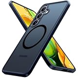 TORRAS für Samsung Galaxy S25 Hülle für MagSafe Nr.1 Schutzkraft und Magnetkraft Hülle S25 Case Militärniveau Stoßfest Kratzfest Schutz mit Airbags Hardcase Schutzhülle Guardian-Mag Matt Schwarz