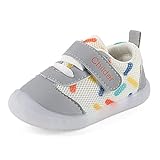 MASOCIO Lauflernschuhe Babyschuhe Junge Mädchen Baby Schuhe Jungen Krabbelschuhe Sneaker Grau Größe 22 (Herstellergröße 19)