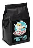 Caffeefee Carribean Rum, aromatisierter Röstkaffee aus 100% Arabica, gemahlen, mild geröstet, veredelt mit feinem Aroma, 250 g