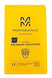 Martermühle Aßlinger Mischung Kaffeebohnen 1kg I Arabica I Aromen: Haselnuss, Leichte Würze, Schokolade I Ganze Kaffee-Bohnen schonend geröstet, säurearm