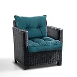 Best Wool Lounge Kissen für Rattan Gartenmöbel Set - Loungekissen für Stuhl - Hochwertiges Polypropylen - Inkl. Sitzkissen 70x70 + Rückenlehne 70x40