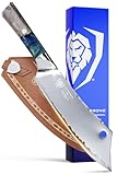 DALSTRONG Chef & Cleaver Hybrid Knife - 20 cm - The 'Crixus' - Valhalla Series - 9cr18mov Steel - Resin & Wood Handle - w/Sheath