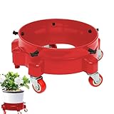 Bucket Transport Doly - Mobiler Eimer -Radträger, klener Eimer Transportwagen | Langlebiger Autowasch Eimer Roller Basis Mit radern, Multifunktionaler Autowasch Eimerhalter Für Die Auffahrt Dichtung