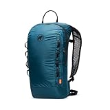 Mammut Neon Light | Kleiner Outdoor Rucksack, Wanderrucksack für Damen und Herren, Leichter Sportrucksack, Zum Trekking und Klettern, Trinksystem-Kompatibel, Wasserabweisend | Sapphire, 12 Liter