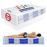 Matratzen Perfekt Boxspringmatratze Terra Med Box², 140 x 200 cm – orthopädische Federkernmatratze mit Doppelfederkern, ideal für Boxspringbetten, Härtegrad H5, Höhe 33 cm
