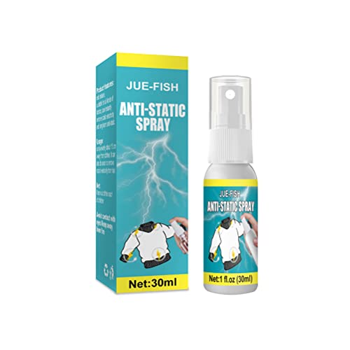 1 STÜCK 30 ml Antistatisches Spray, Stoffweichmacherspray, Erfrischungsspray, Haftfreies statisches Schutzspray, für Kleidung und Stoffmaterialien