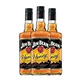 Bourbon Jim Beam Honey Rakete Flasche 1 L (Schachtel mit 3 Rakete Flasche von 1 L)