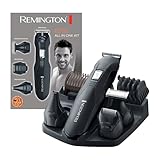 Remington Personal Groomer Edge PG6030, Stylingset für Gesichts- und Körperhaare, 4 abnehmbare Aufsteckköpfe, schwarz