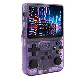 Plyisty Handheld-Spielekonsole Retro-Spielekonsolen mit 3,5-Zoll-IPS-Bildschirm, DDR3L 1 GB Retro-Videospielkonsole 2100-mAh-Akku, Unterstützt Linux und Garlic Dual Stylem, HDMI und (128G)