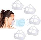 5 Stück 3D-Silikon-Halterung für Masken, Stützrahmen, Silikon-Maskenhalterung, Innenkissen für Masken, Nasenpolster für Mund und Nase