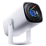 Mini Beamer 1080P Unterstützt - SOOMFON Mini Projektor Klein mit Bluetooth 720P Video Beamer, Auto Trapezkorrektur, 150-Zoll Bild 270° Drehbarer Tragbarer Projektor für Handy/Laptop/Heimkino/HDMI/USB